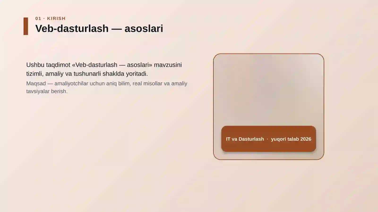 Veb-dasturlash — asoslari 4