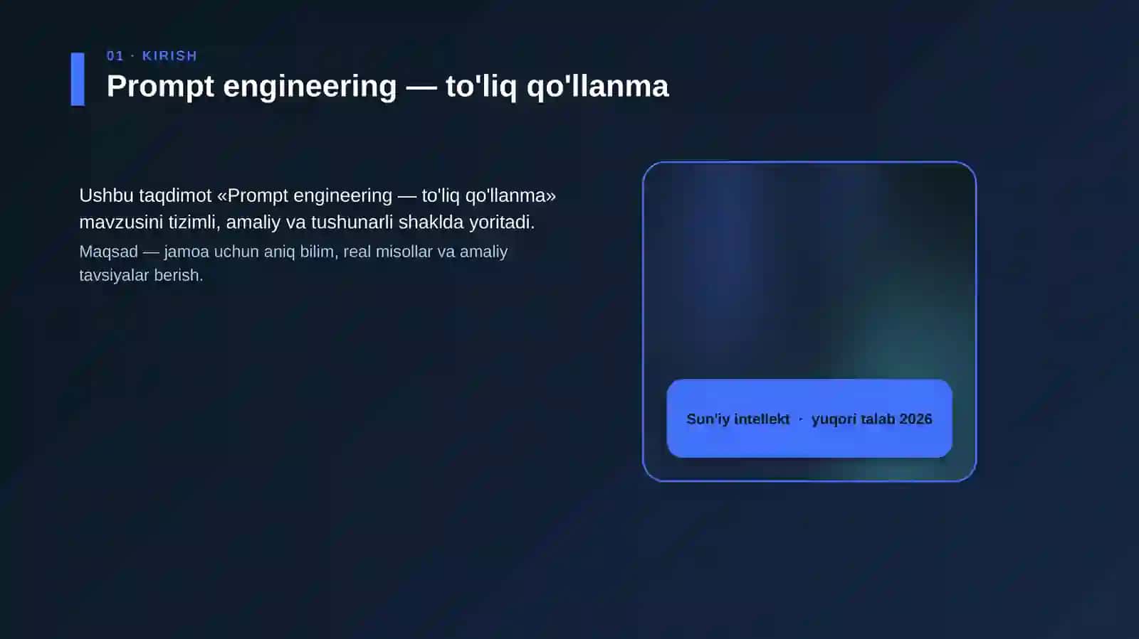 Prompt engineering — to'liq qo'llanma 4