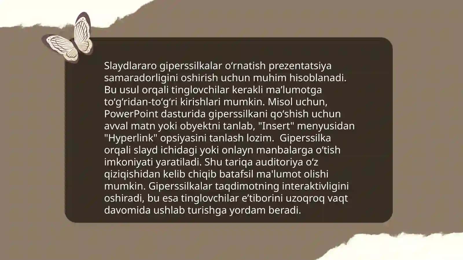 MS Power Pointda oʻrgatuvchi-interaktiv taqdimotlar yaratish 4