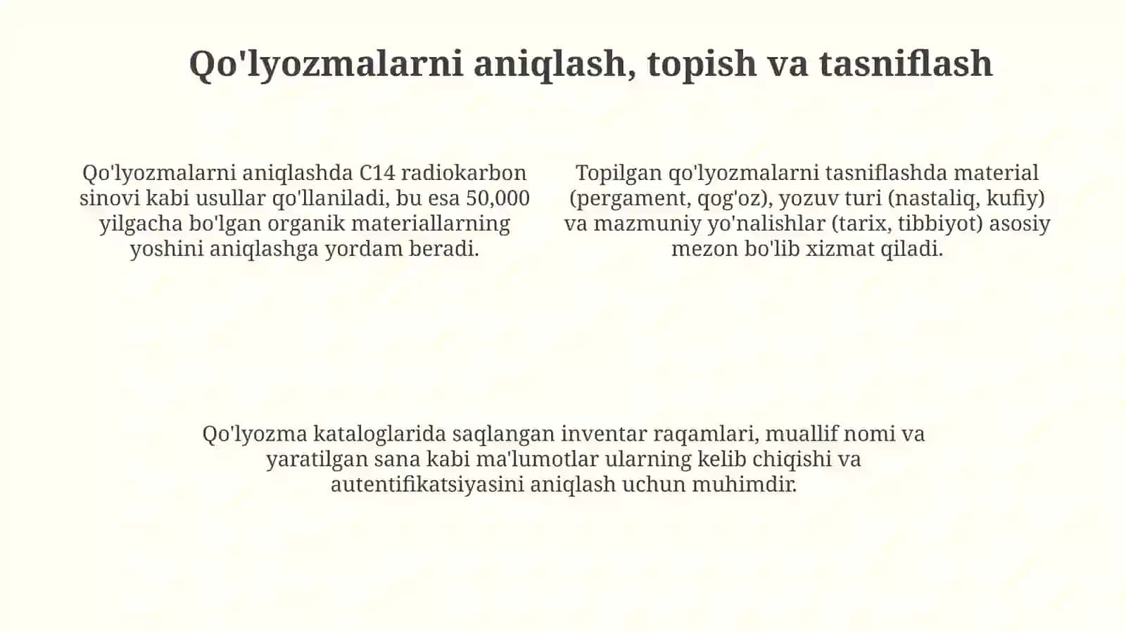 Qoʻlyozma materiallarni oʻrganish 4