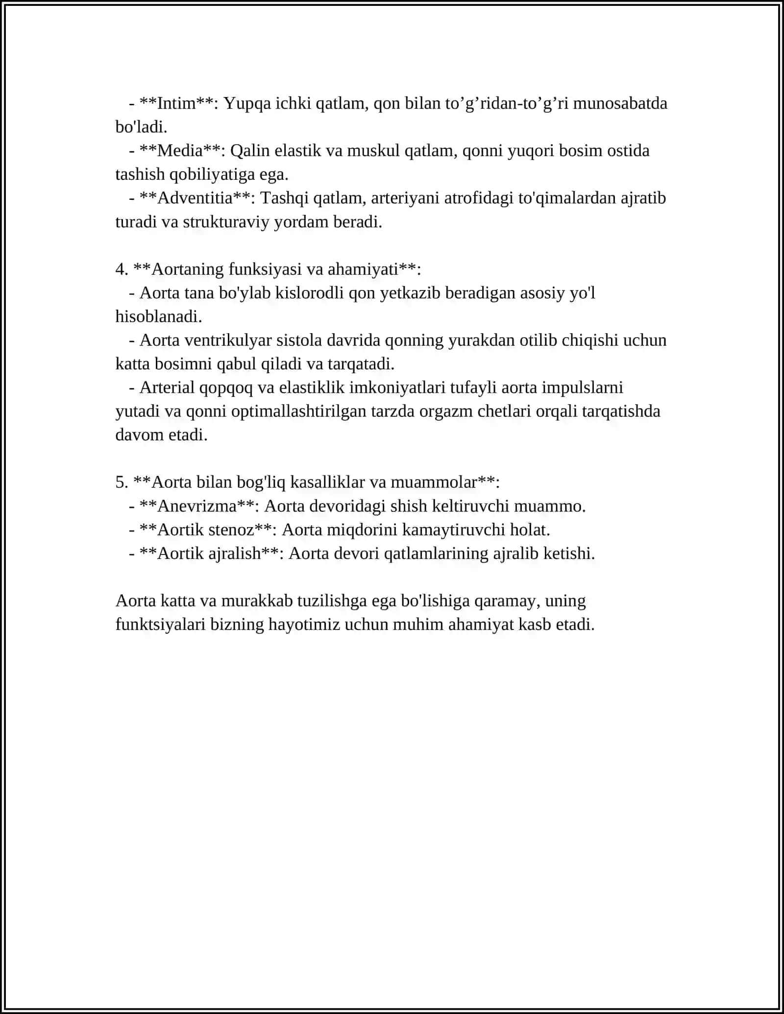 AORTA VA UNING SHOHLARI 4