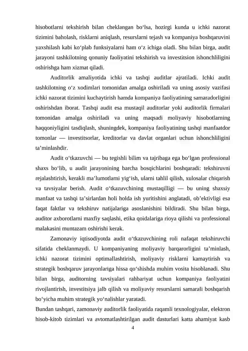 AUDIT O'TKAZUVCHI 4