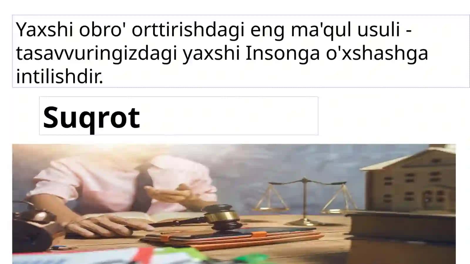 Mavzu - Yuristlar Hamda Jamiyatda Ijobiy Shaxsiy Imijni Shakllantirish Yo'l-yo'riqlari 4