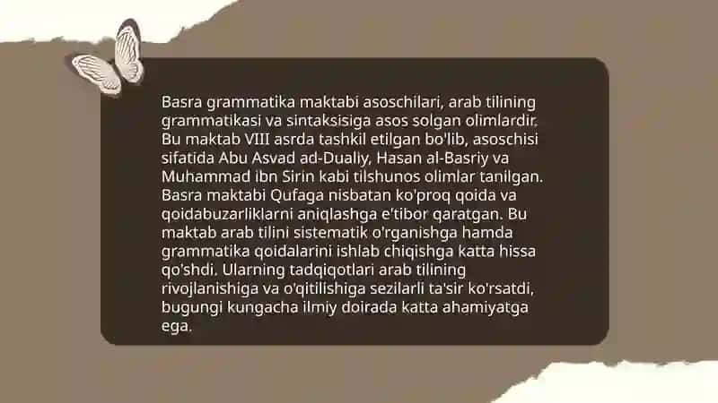 Basra grammatika maktabi 4