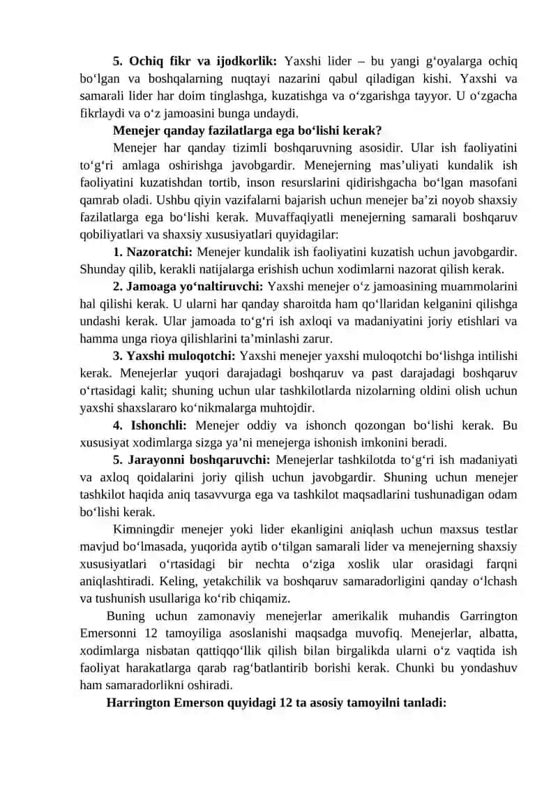 Zamonaviy menejer va lider 4