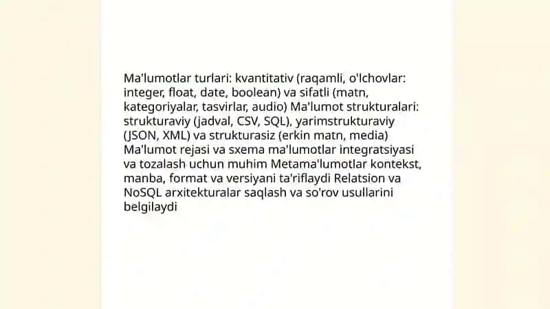 Malumotlar savodxonligi (Data Literacy) 4