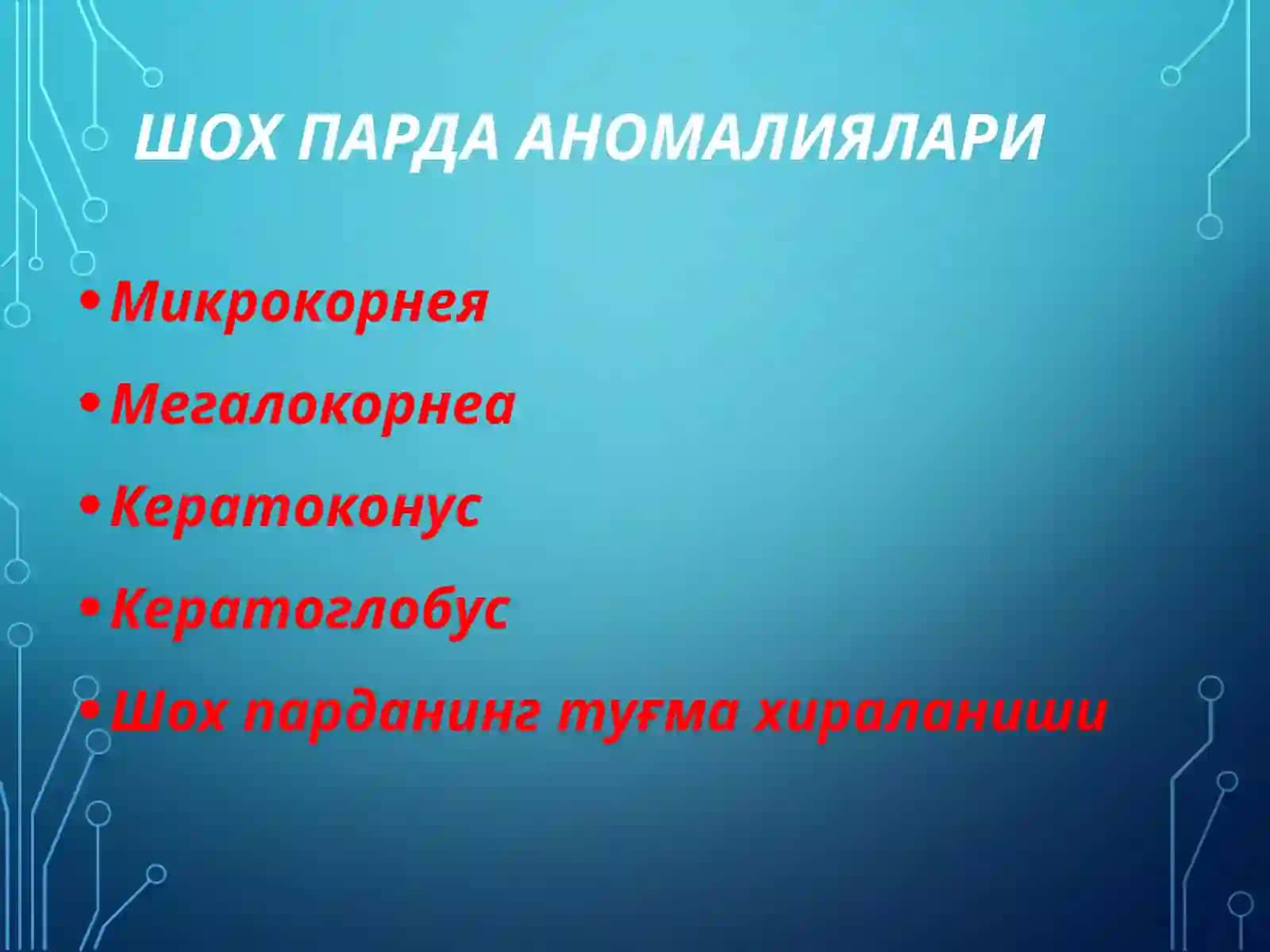 МЕГАЛОКОРНЕА 4