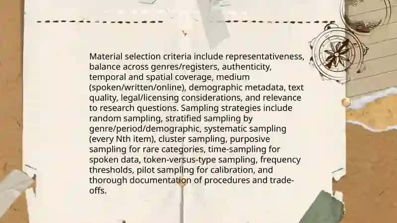 Principles of Corpus Design 4