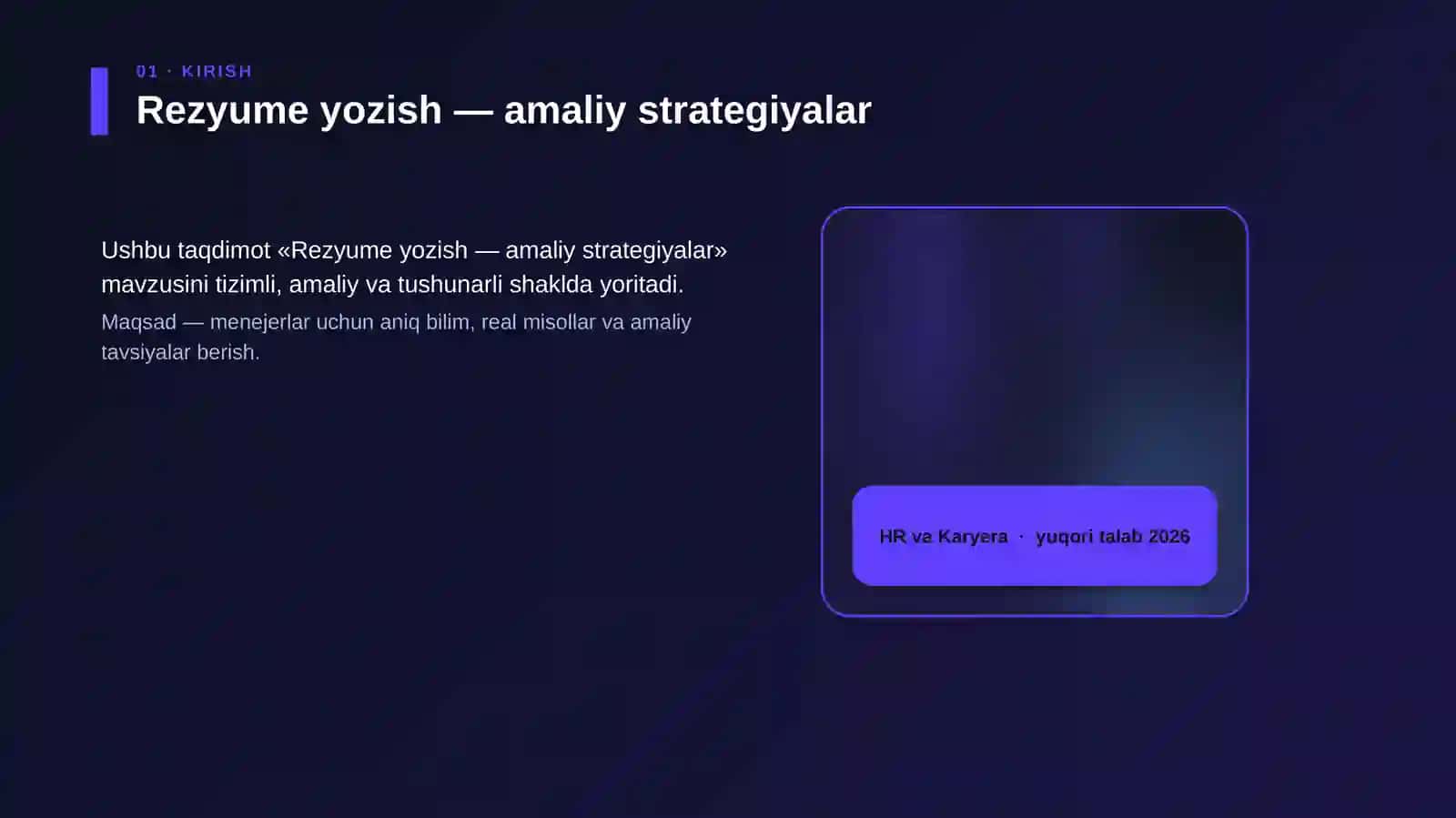 Rezyume yozish — amaliy strategiyalar 4