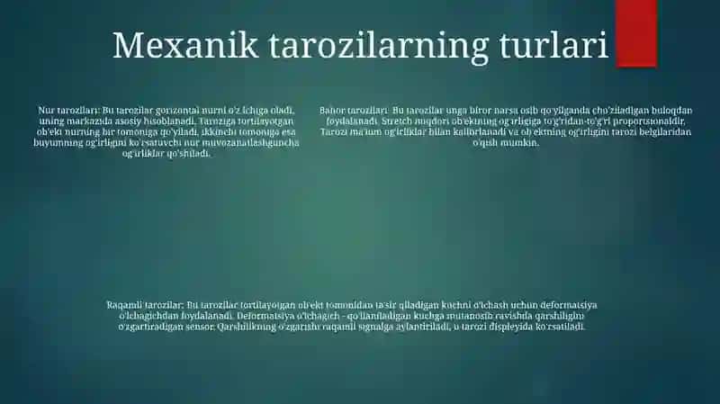 Mexanik Tarozilar 4