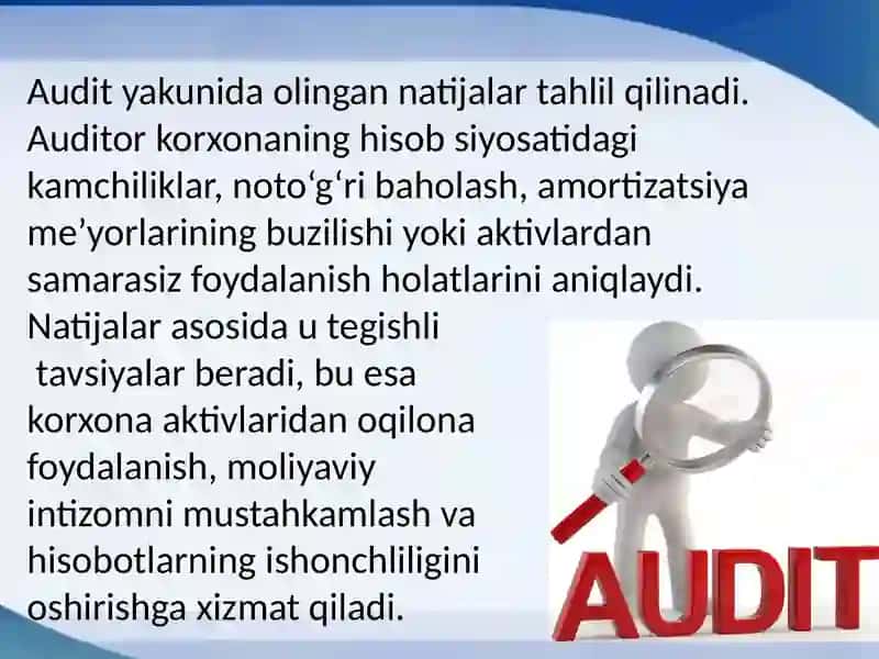 Uzoq muddatli aktivlar auditi 4