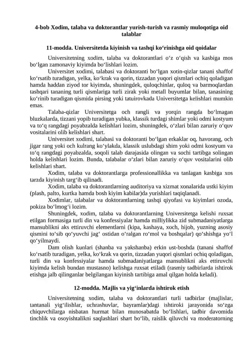 ODOB-AXLOQ KODEKSI 4