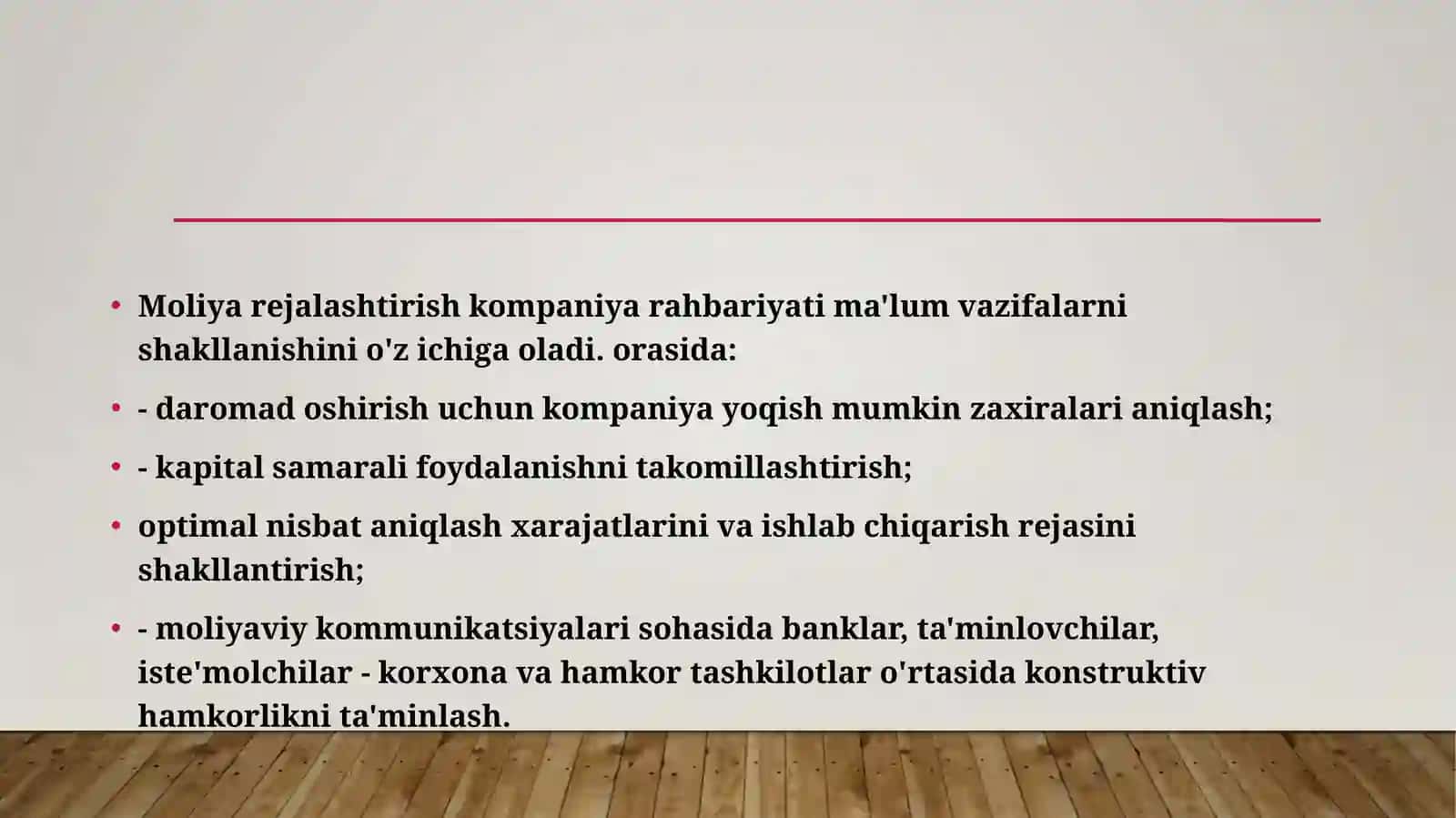 Moliyaviy rejalashtirish 4