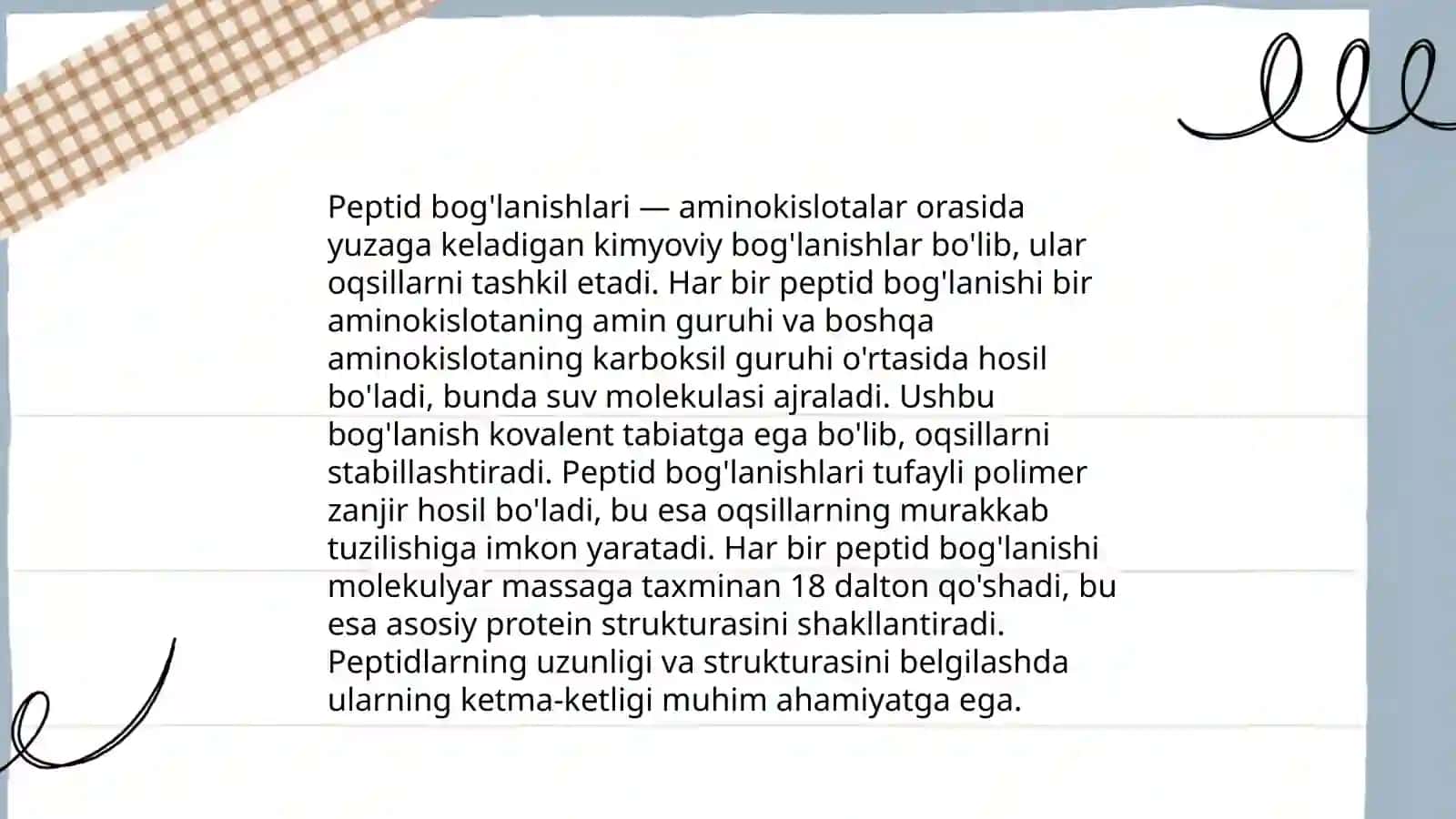 Peptidlar va oqsillar 4
