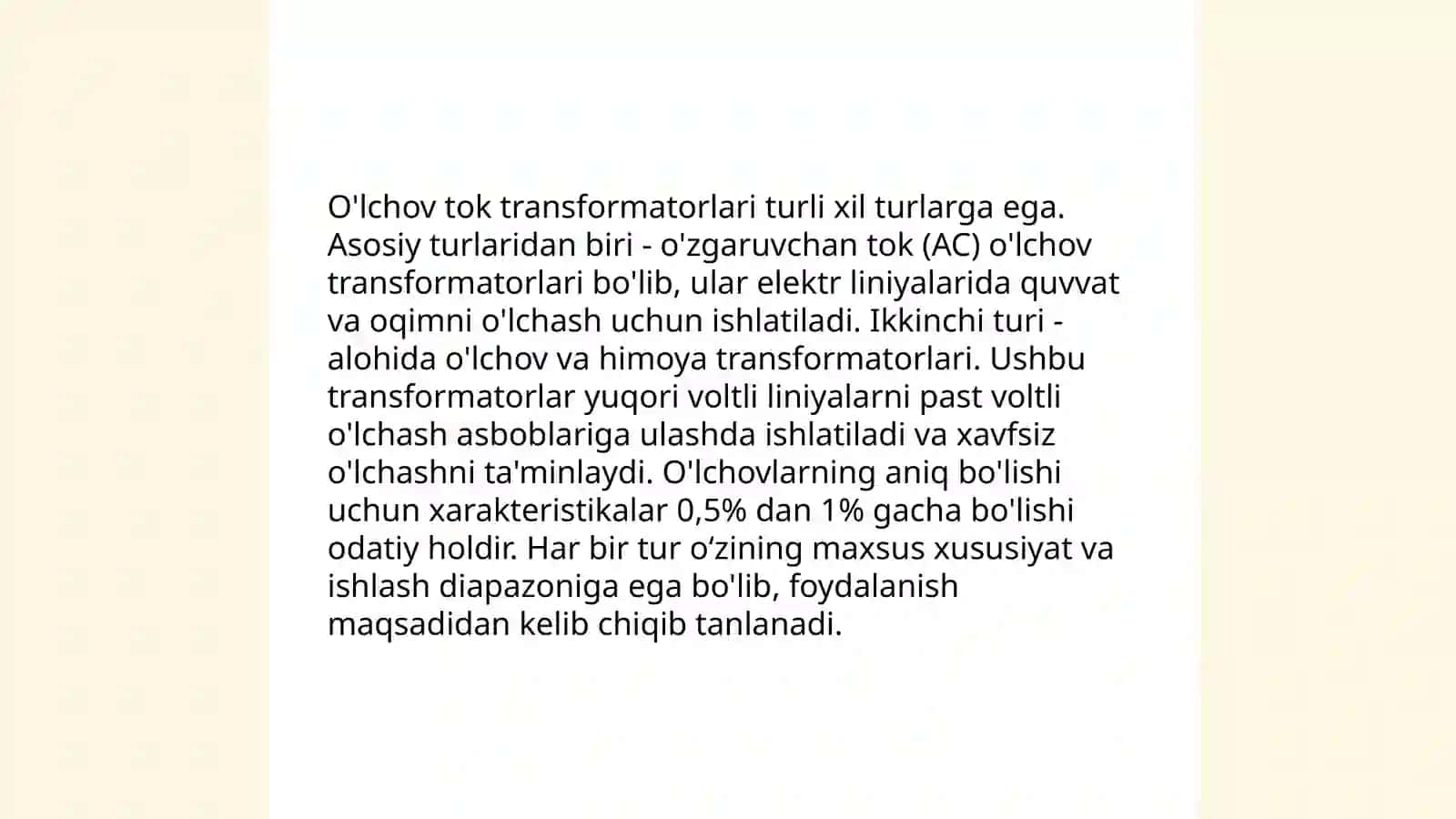 O‘lchov tok transformatorlar 4