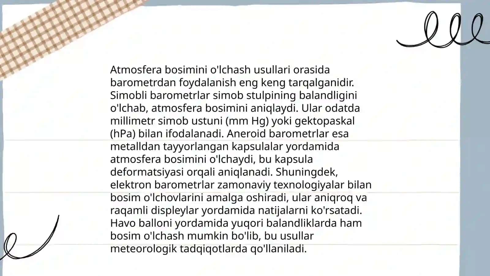 Atmosfera bosimi 4