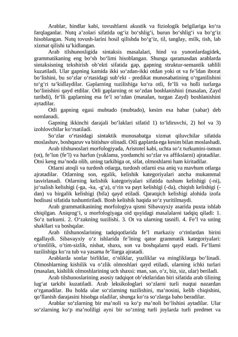 O‘rta Asrlarda Yevropa va Arab Tilshunosligi 4