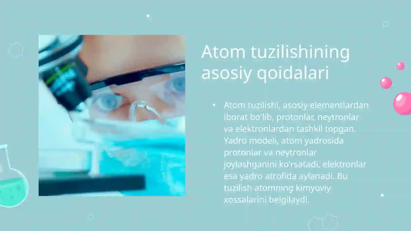 Atom tuzilishi, uning yadroviy modeli 4
