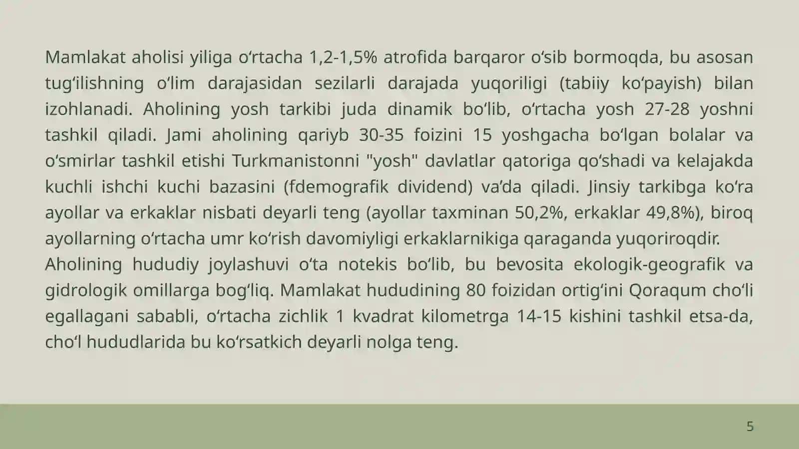 Turkmaniston aholisi 4
