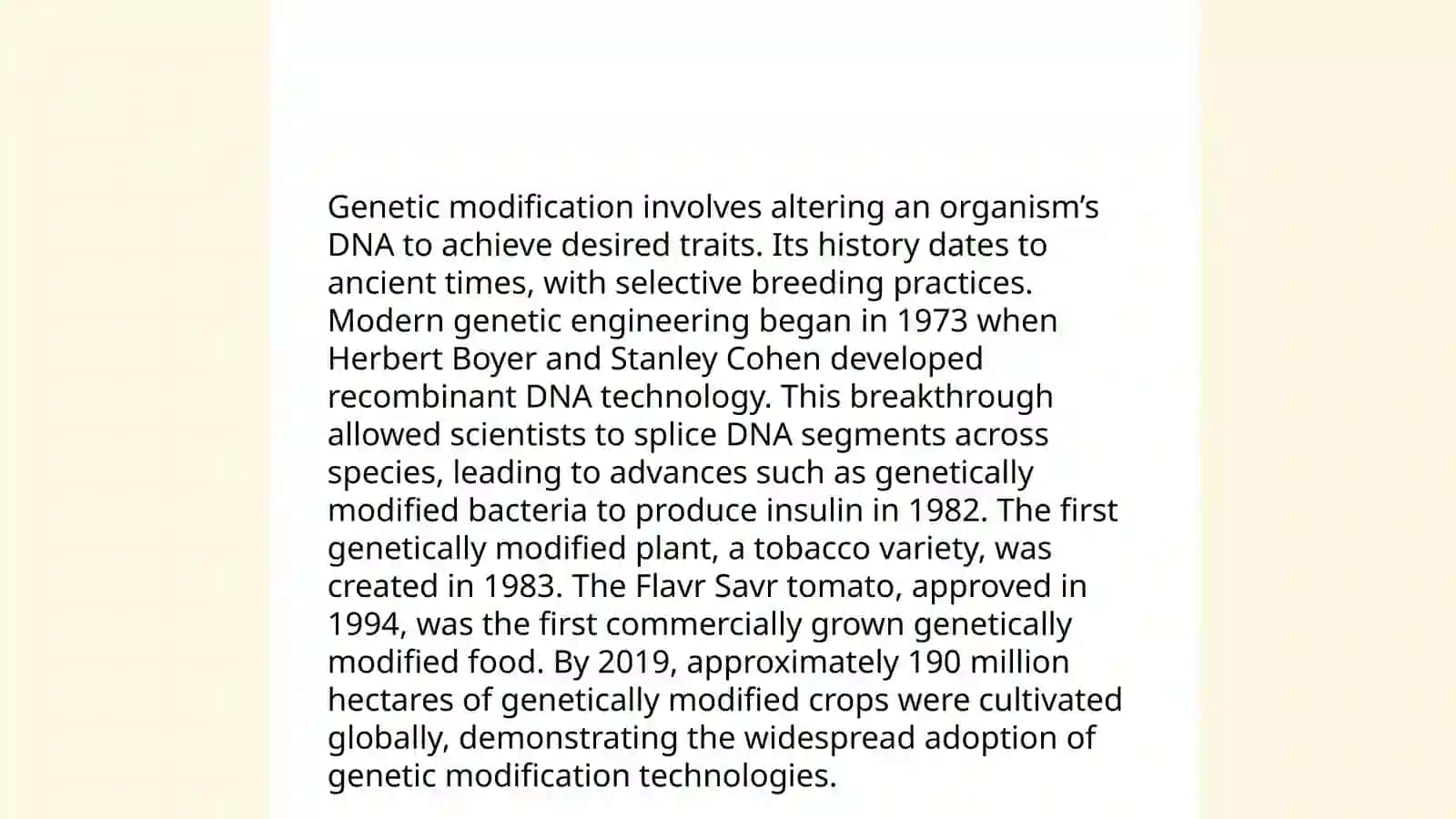 Genetically modified food 4