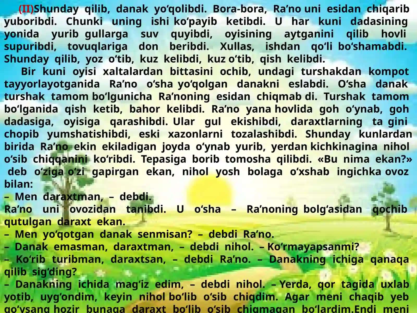 Danak ichidagi daraxt(1-qism) 4