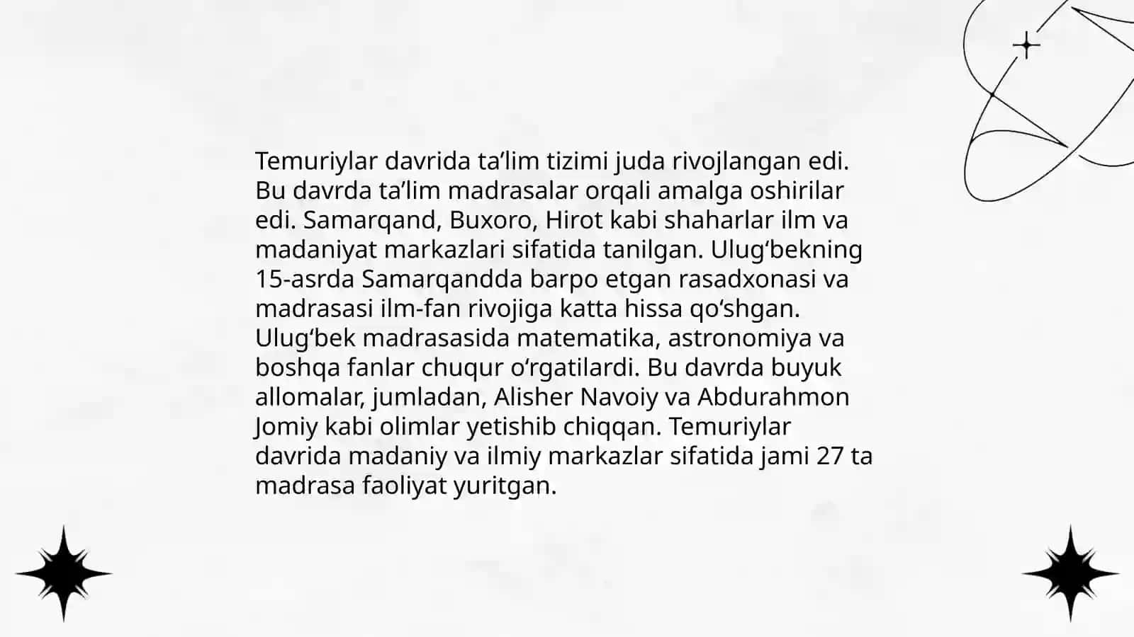 Temuriylar davri madaniyati 4