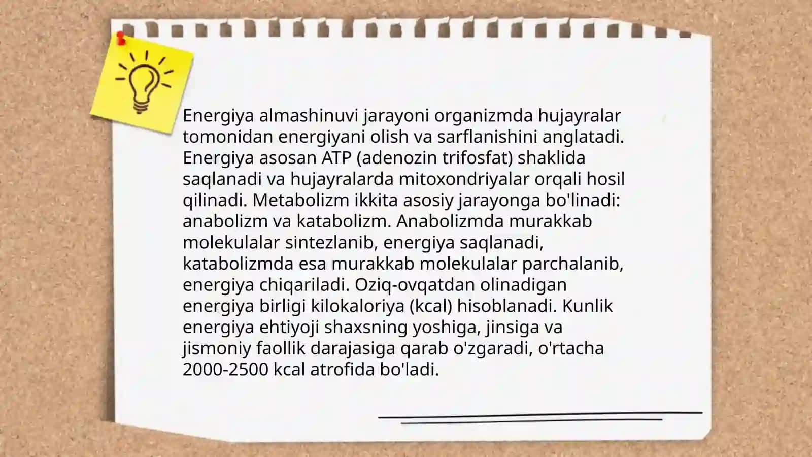 Moddalar va energiya almashinuvi 4