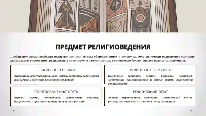 РЕЛИГИОВЕДЕНИЕ: НАУКА О РЕЛИГИИ 4
