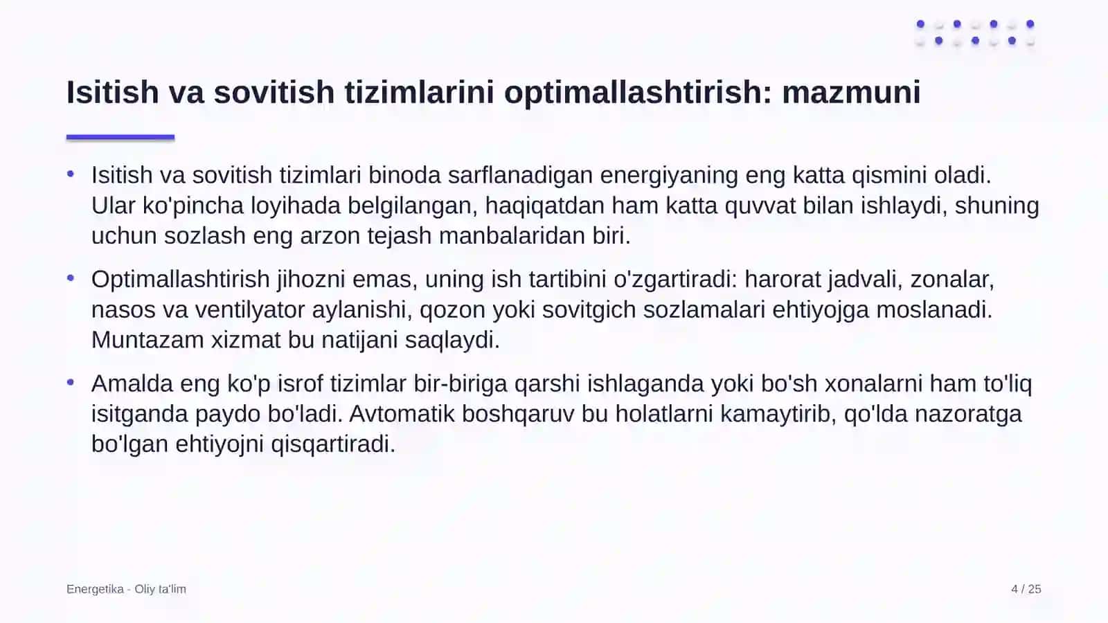 Agroklasterlarda isitish va sovitish tizimlarini optimallashtirish 4