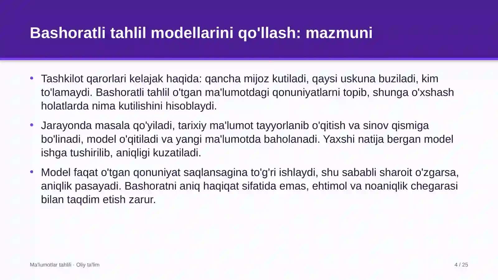 Tibbiy laboratoriyalarda bashoratli tahlil modellarini qo'llash 4
