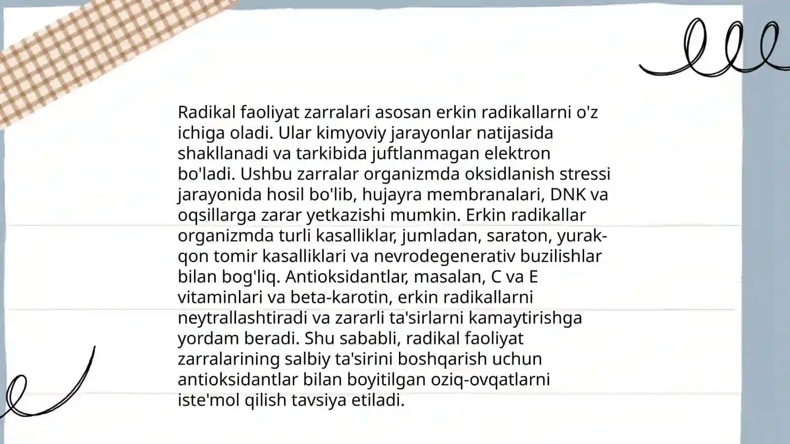 Radikal birikish jarayoni 4