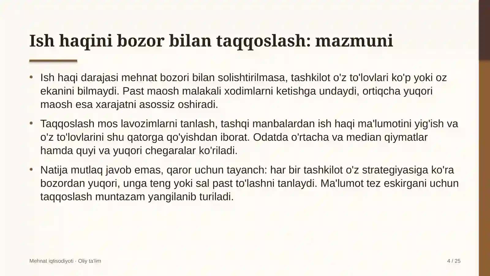 Arxeologiya ekspeditsiyalarida ish haqini bozor bilan taqqoslash 4