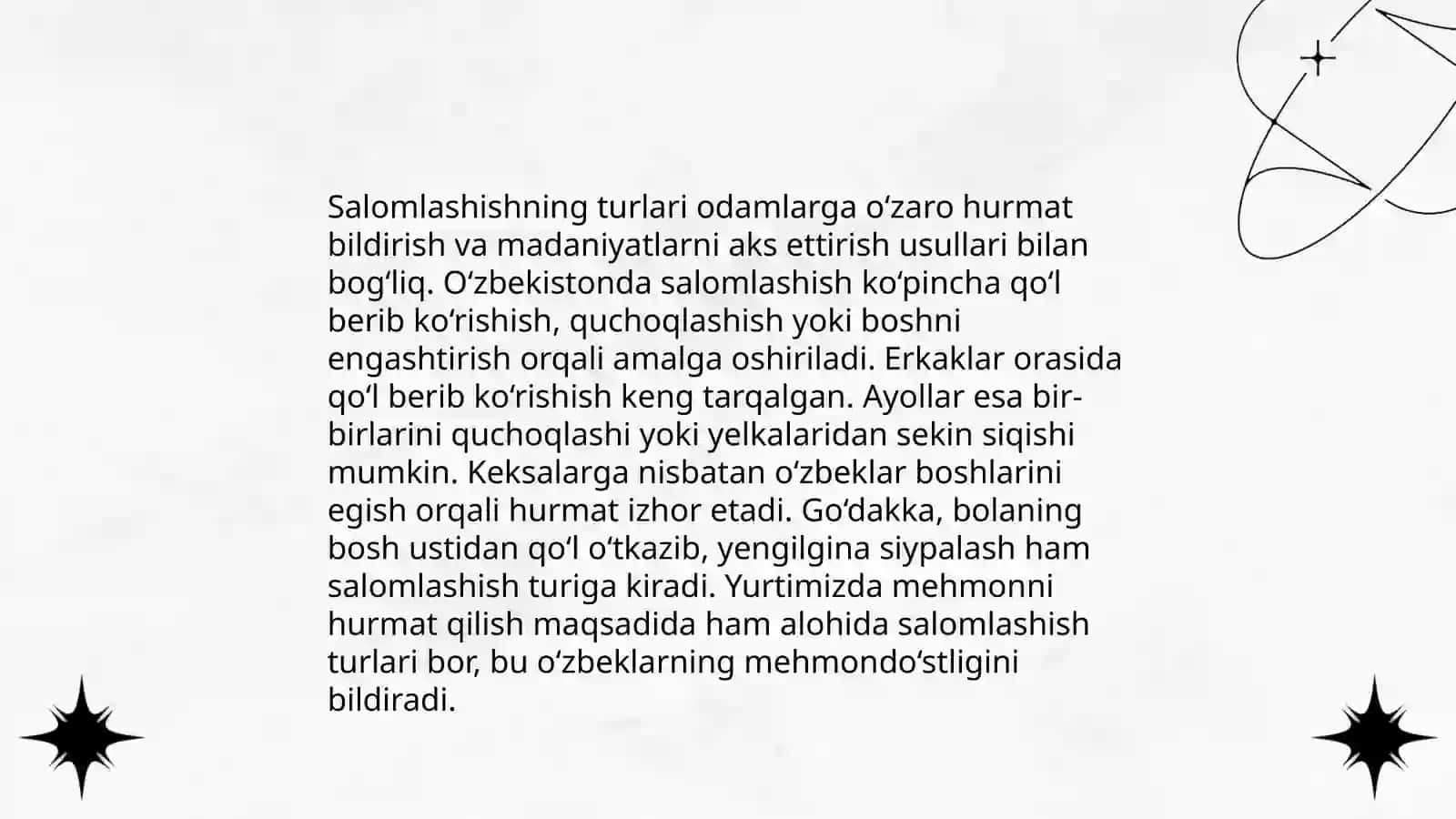Salomlashish odobi 4