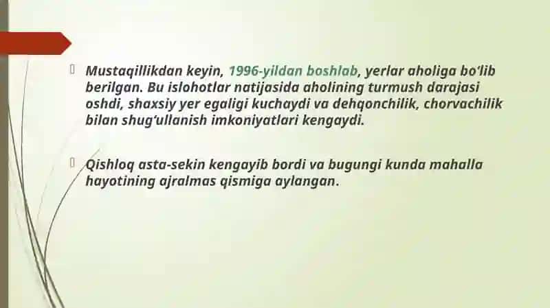 VATAN OSTONADAN BOSHLANADI- MENING QISHLOG’IM 4