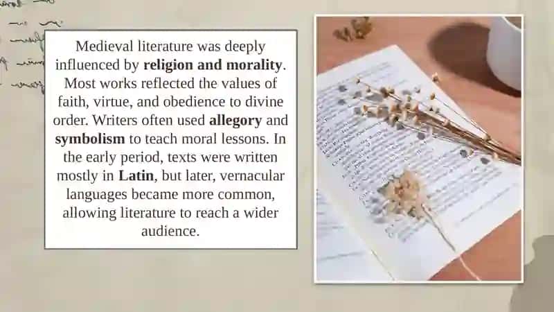 Literature in the Middle Ages 4