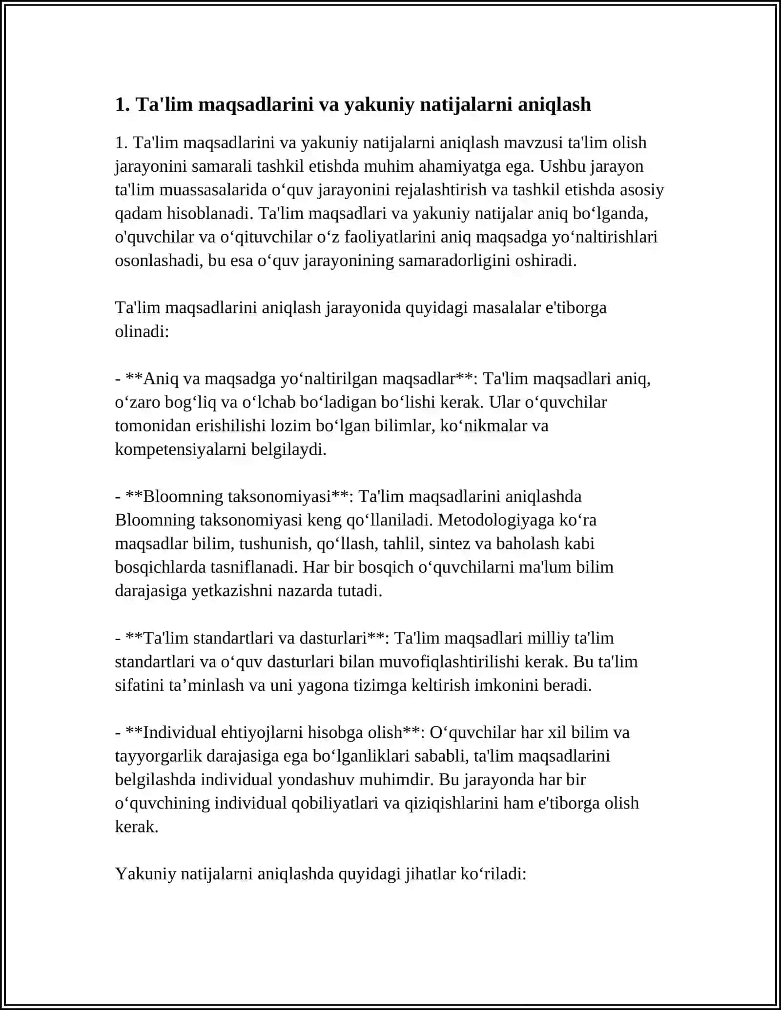TALIM OLISH JARAYONINI SAMARALI TASHKIL ETISH 4
