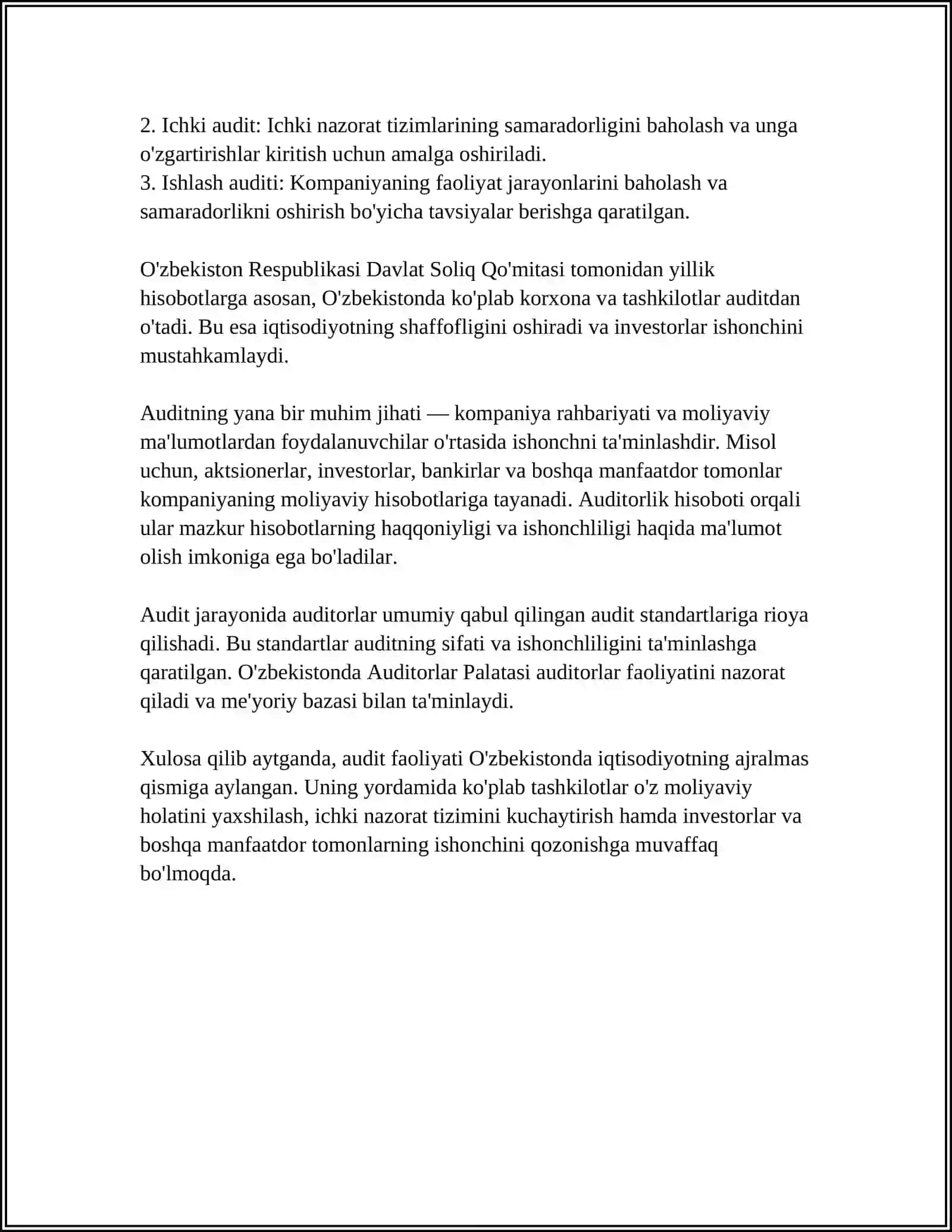AUDITNING MOHIYATI VA RIVOJLANISH TARIXI 4