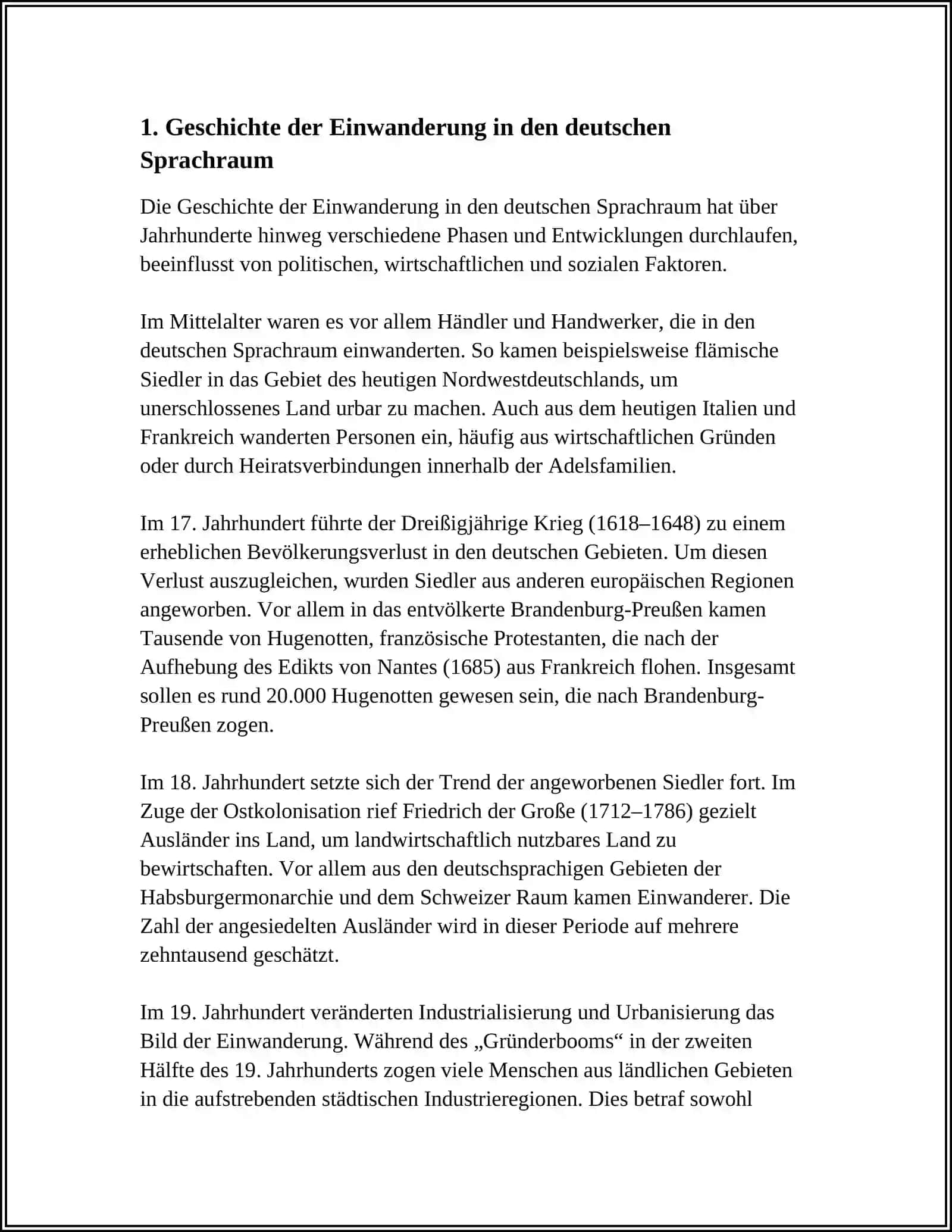 Einwanderung in den deutschen Sprachraum 4