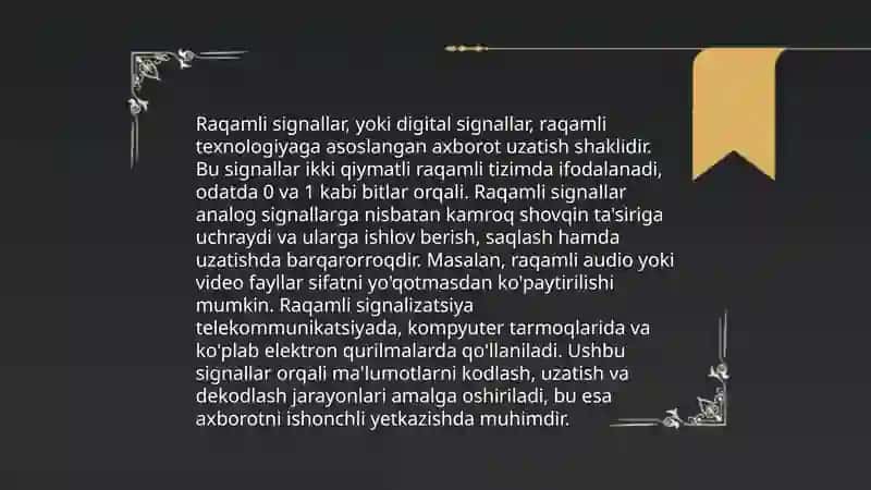 Analog va raqamli signallar 4
