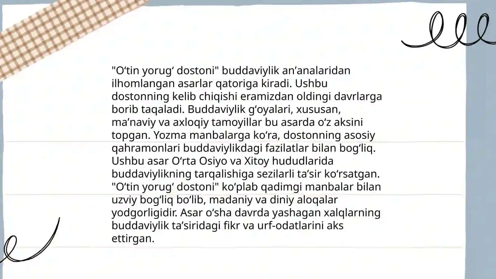 Oltin yorugʻ dostoni va buddaviylik 4