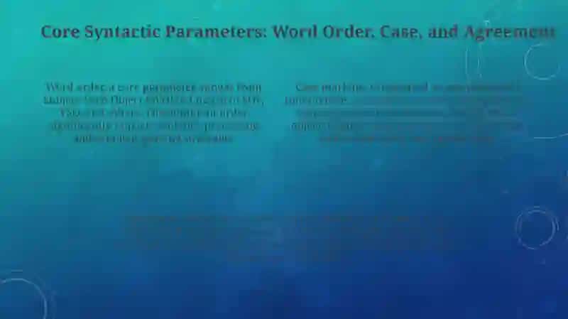Introduction to Syntactic Typology: Core Concepts and Parameters 4