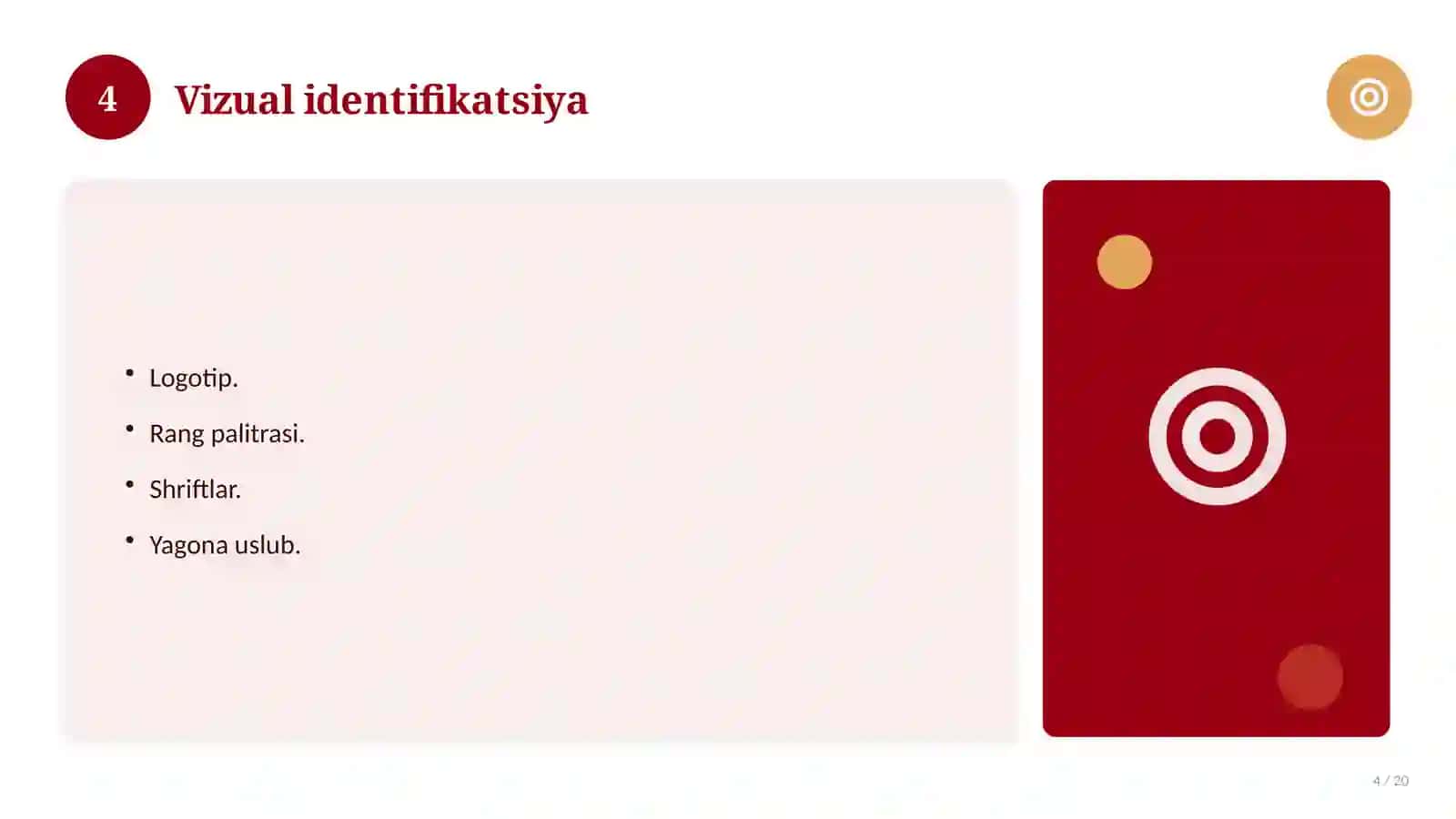 Titul varag'i namunasi (kurs ishi/referat) 4