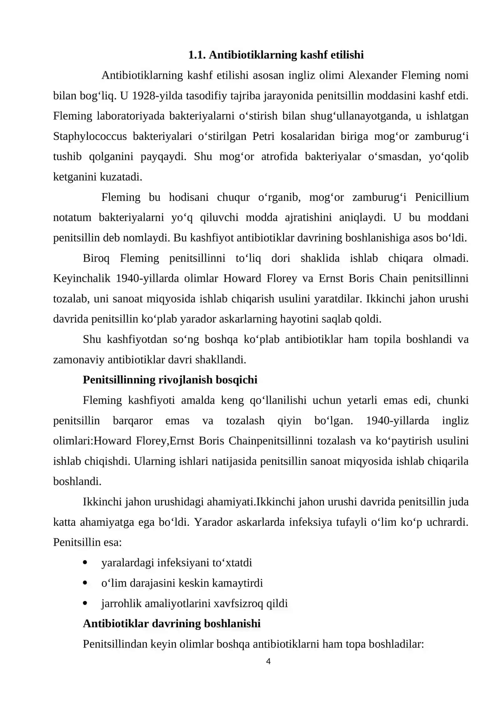 Antibiotiklarning kimyoviy tahlili 4