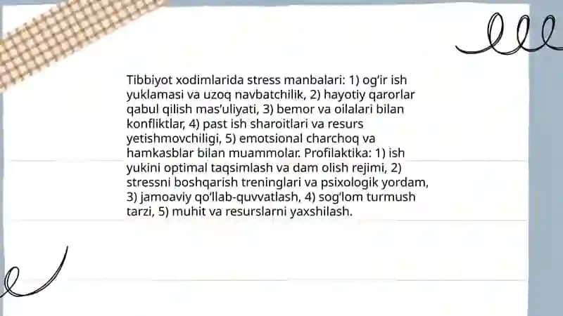 Psixogigenya haqida malumot tibbiyot xodimlari psixogigeniyasi 4