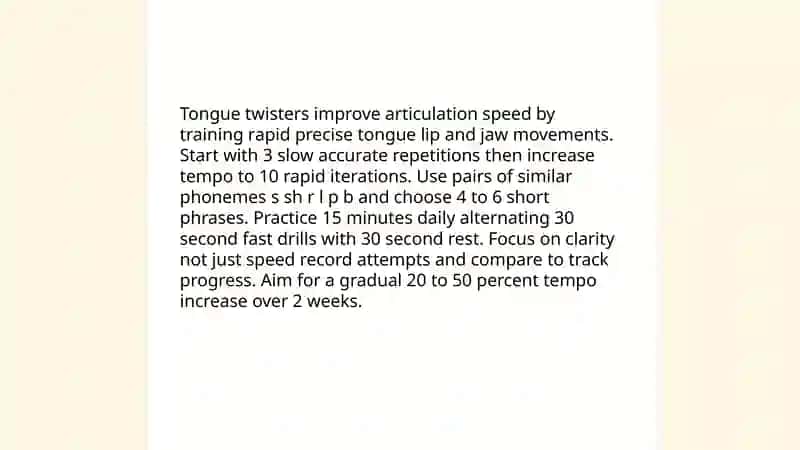 Practice of speaking fluently 4