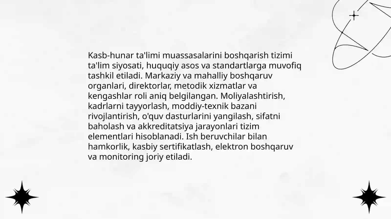 Kasb hunar talimini boshqarish 4