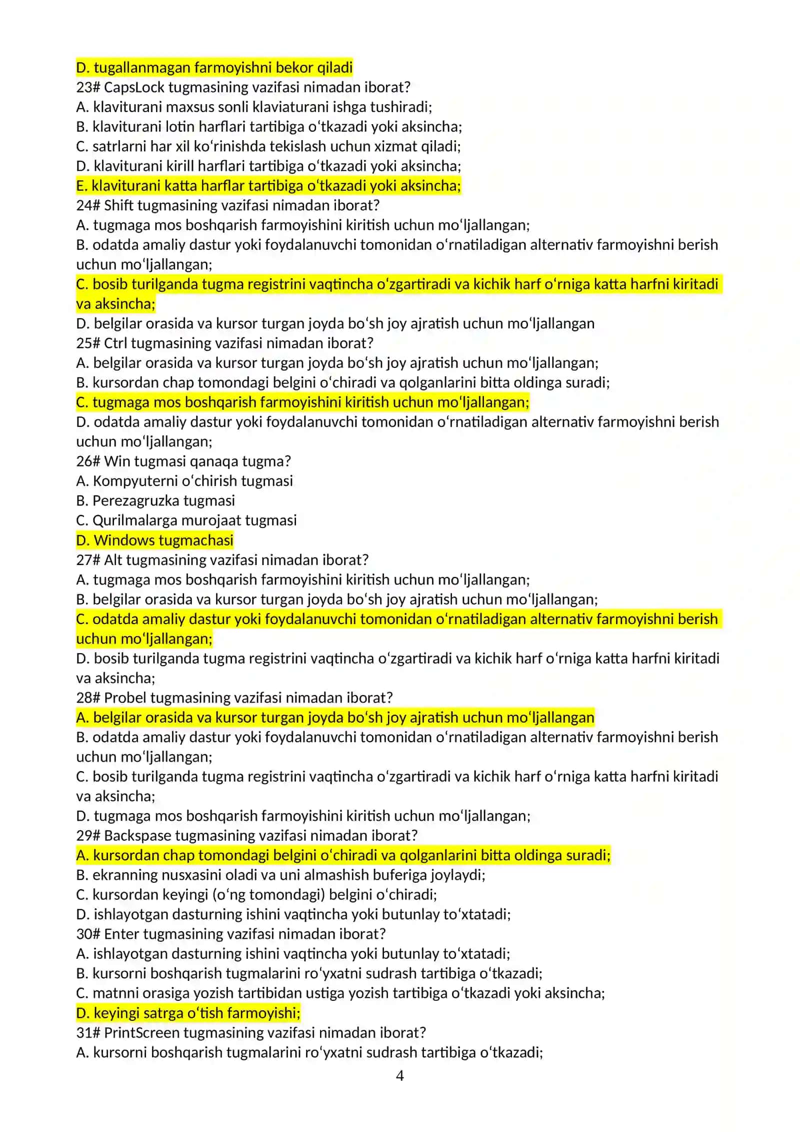 Axborot texnologiyalari 4