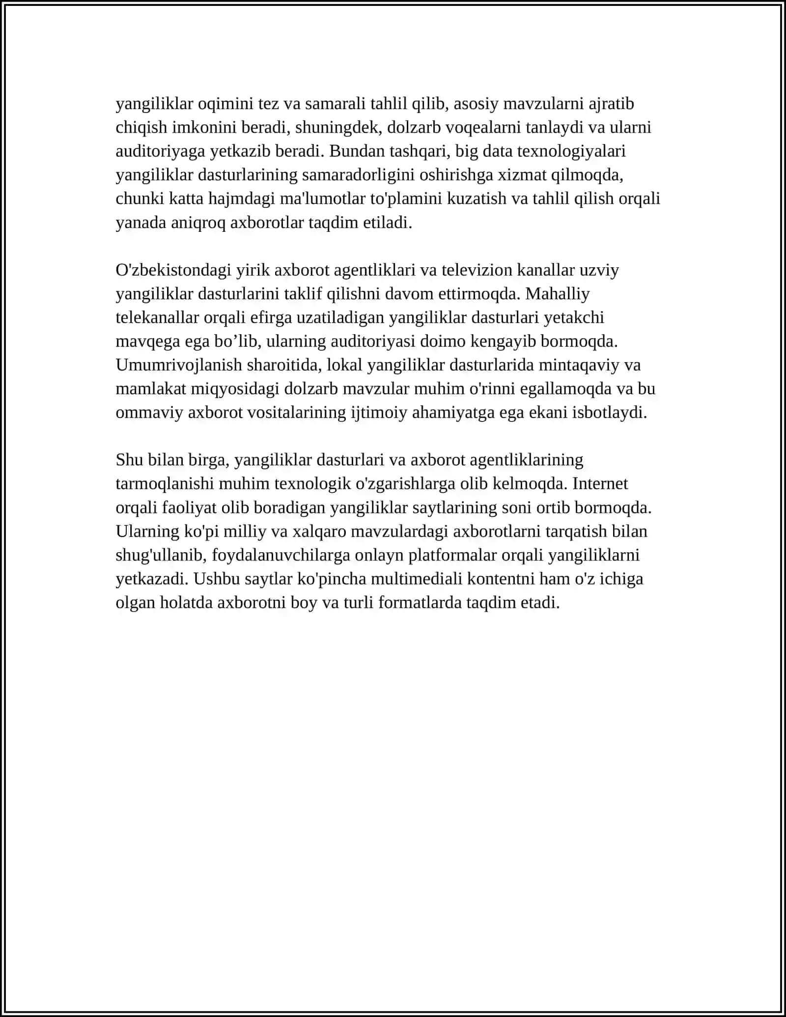 MEDIANING DASTURLARI 4