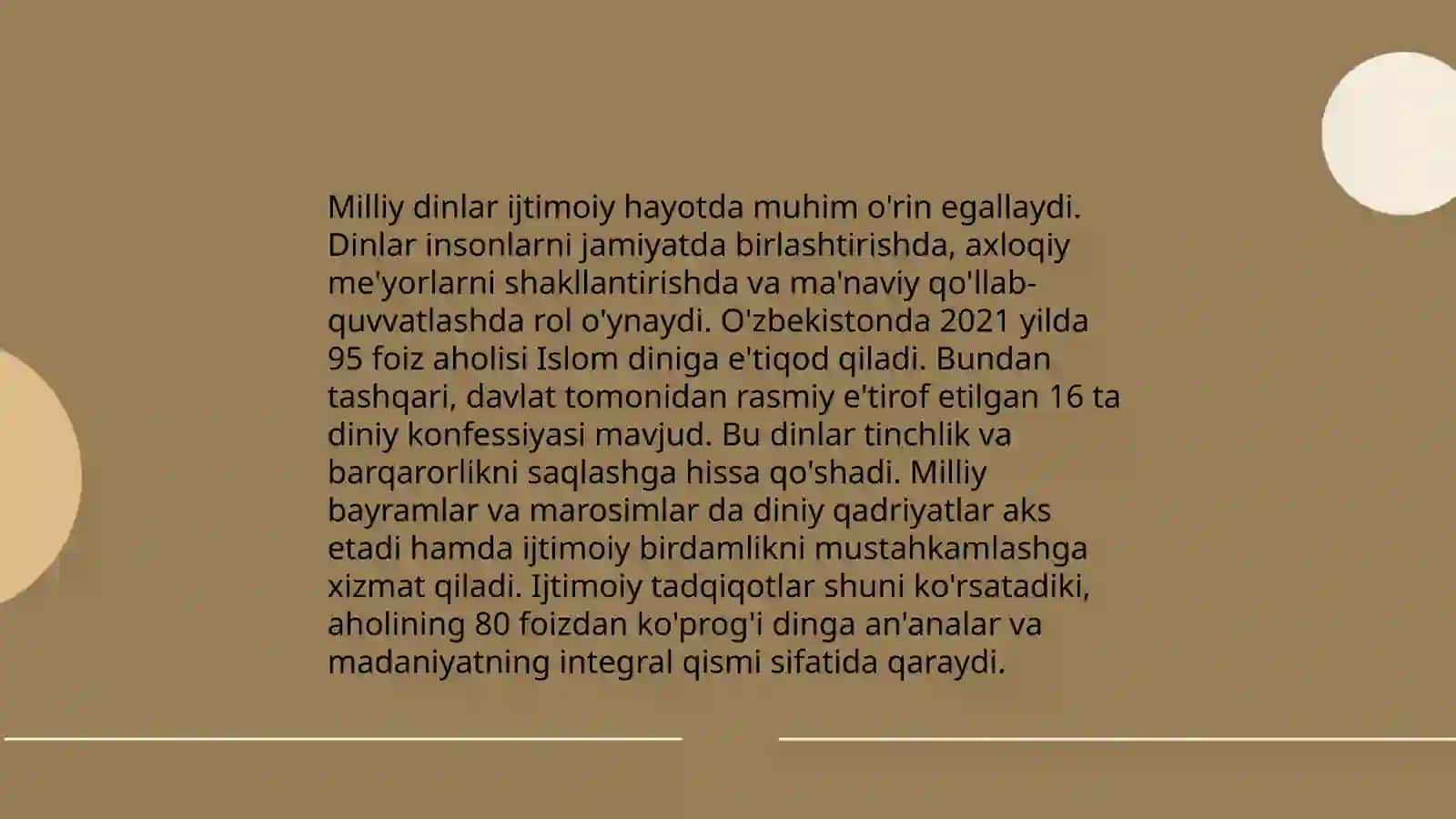 Milliy Dinlar 4