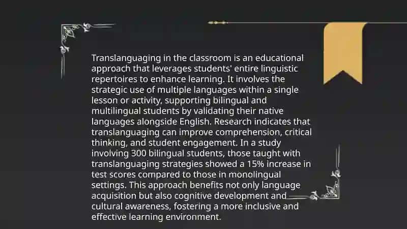 Bilingual approaches to language learning presentation 4